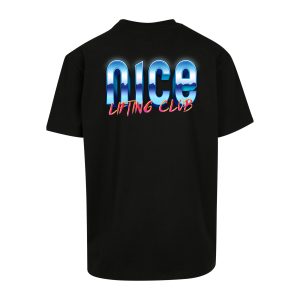 Oversize Shirt "Nice Lifting Club" black