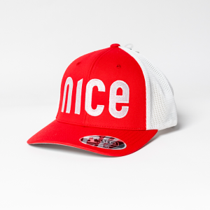 NICE Cap red/white